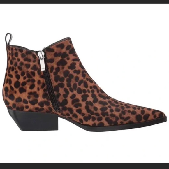 New Without Tags Marc Fisher Obrraly Leopard Cheetah Print Booties - Picture 8 of 8